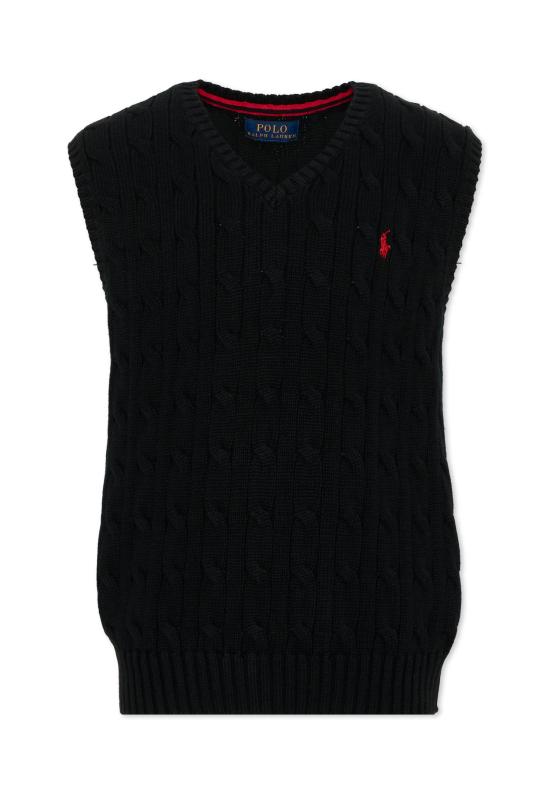 26FW [키즈] 랄프 로렌 니트 베스트 702300027 BLACK