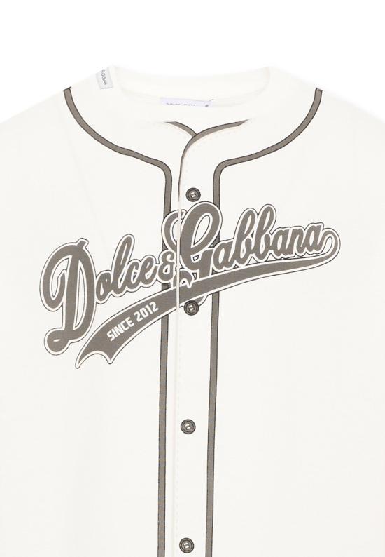 26FW [키즈] 돌체앤가바나 티셔츠 L4JTHV G7P6T HA6GA IVORY - DOLCE & GABBANA