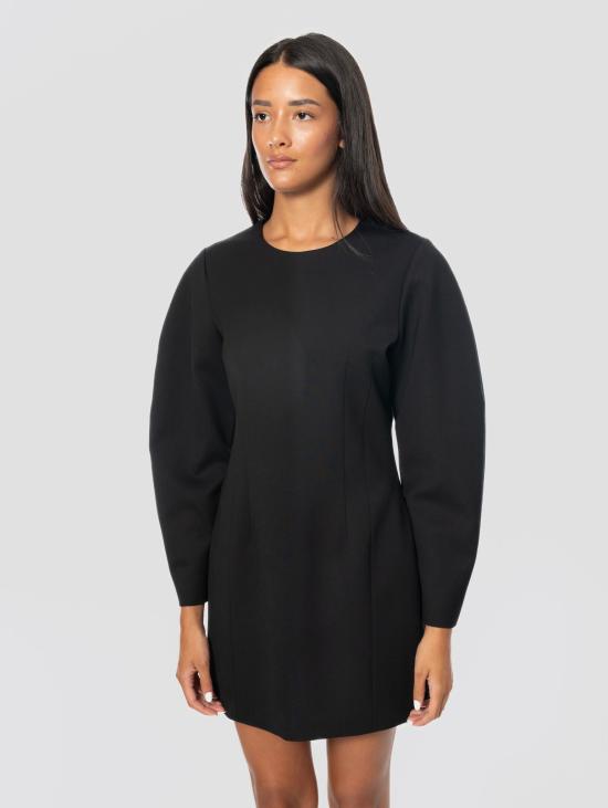 26FW 파로쉬 미디 원피스 프레스코 Lana Nero의 Abito con Maniche a Palloncino - PAROSH