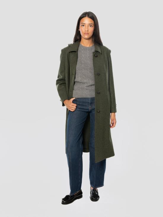 26FW SCHNEIDERS 코트 Panno Loden Lena Verde의 카포토 - OTHER BRANDS