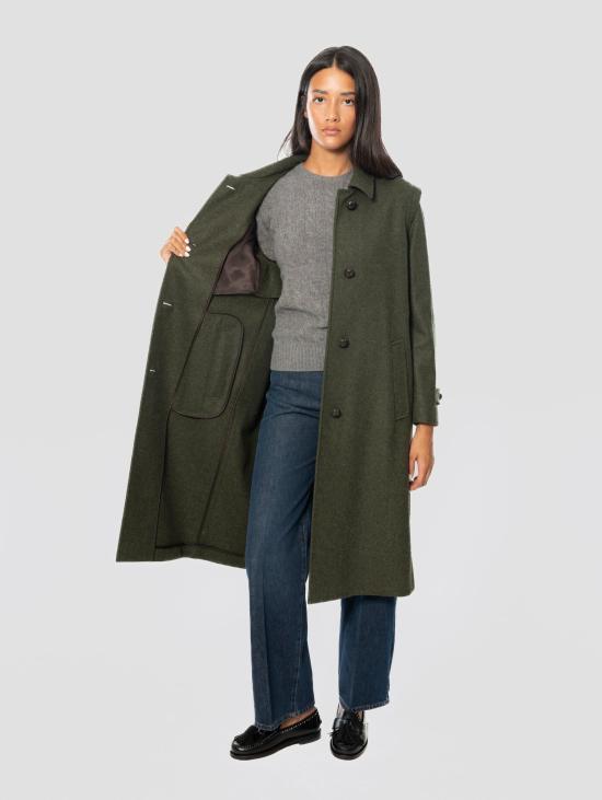 26FW SCHNEIDERS 코트 Panno Loden Lena Verde의 카포토 - OTHER BRANDS