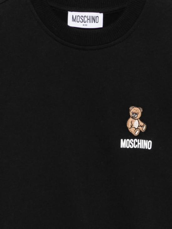 26FW [키즈] 모스키노 티셔츠 HUF0A9LCA40 60100 Nero - MOSCHINO