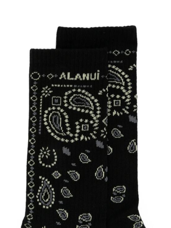 26FW 알라누이 양말 LWRA007E26KNI0011084 Black - ALANUI