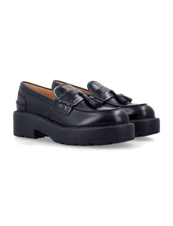 26FW 미우미우 로퍼 5D743EB4L F0002 Nero - MIU MIU