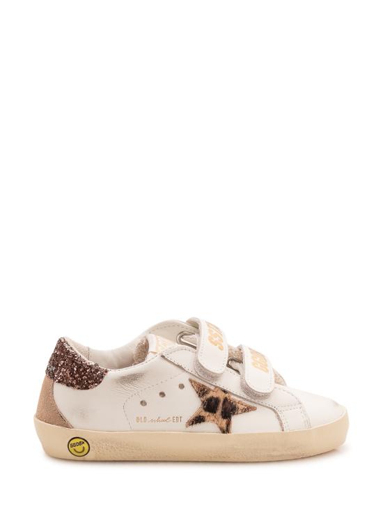 26FW [키즈] 골든구스 스니커즈 GJF00177F008668 12515 WHITE LEOPARD BEIGE BROWN
