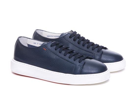 26FW 산토니 스니커즈 MBCD21430BARC MMDU55 Blue - SANTONI