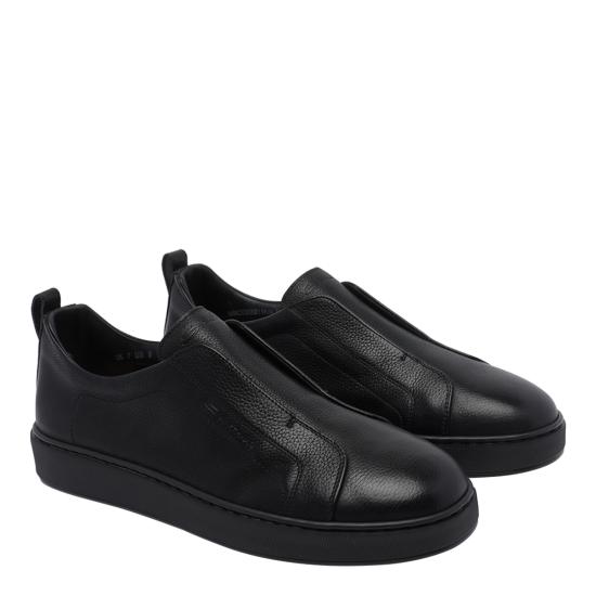 26FW 산토니 스니커즈 MBCD22211NEAT CKAN01 Black - SANTONI