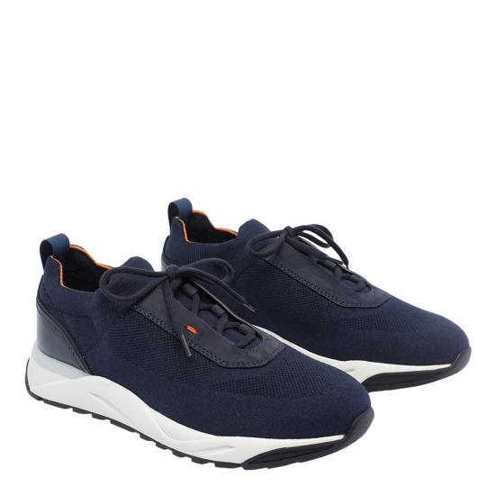 26FW 산토니 스니커즈 MBIO21601BINN HODU61 Blue - SANTONI