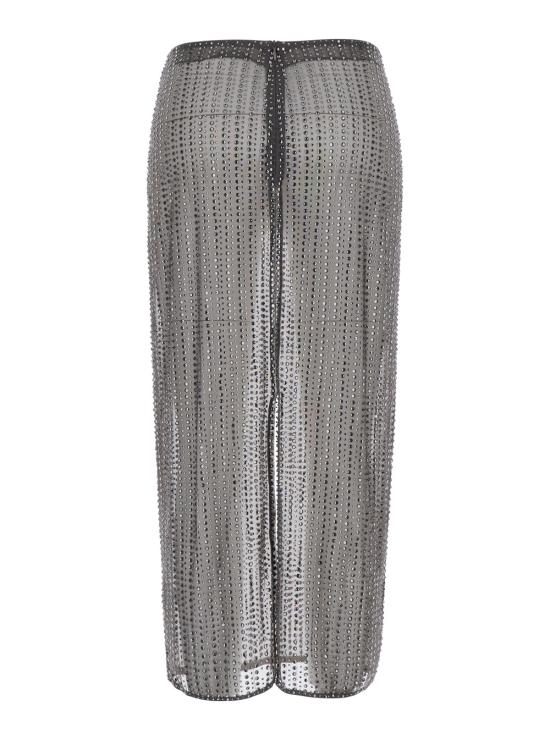 26FW 베누자 롱 스커트 SK005DEFL Grey - VENUJA