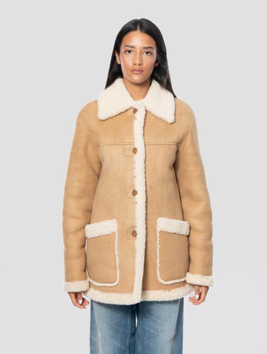 26FW 파로쉬 무스탕 Montone Media Lunghezza Visone의 지아코네