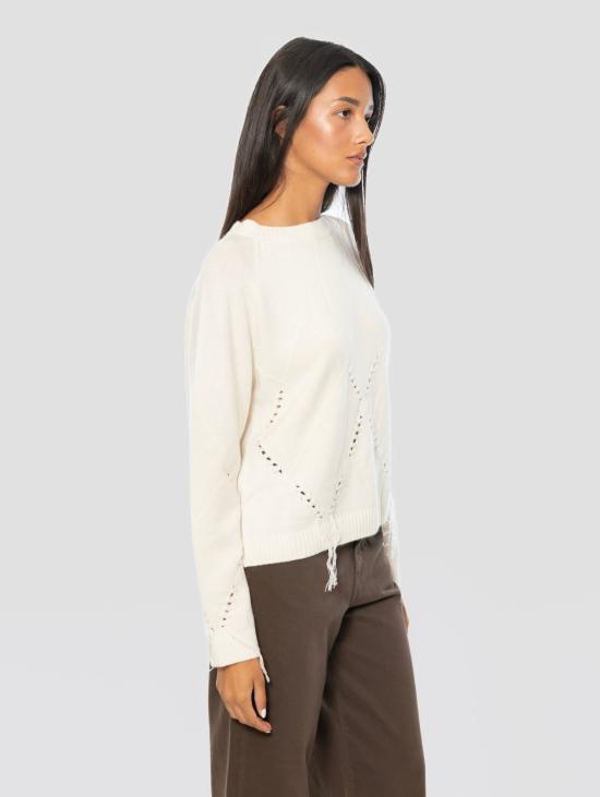 26FW 핑코 스웨터 Maglione con Dettagli Traforati 베이지 - PINKO