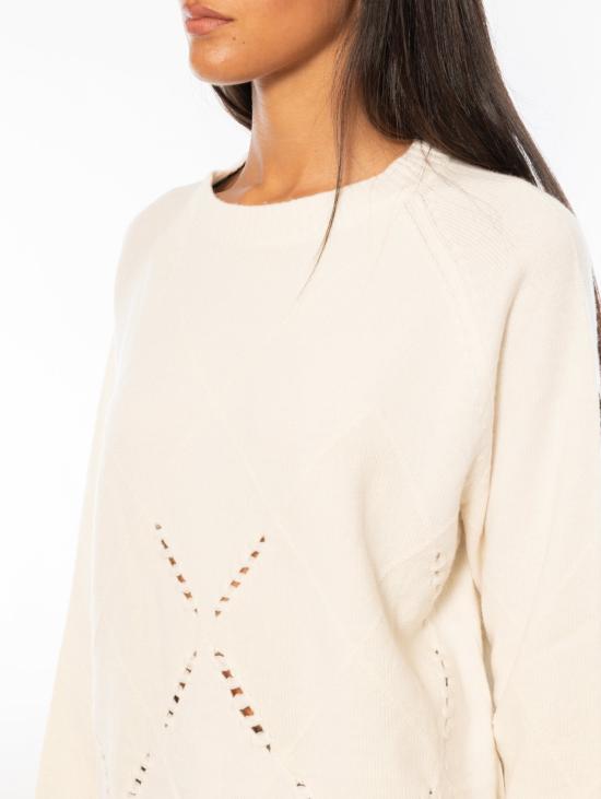 26FW 핑코 스웨터 Maglione con Dettagli Traforati 베이지 - PINKO