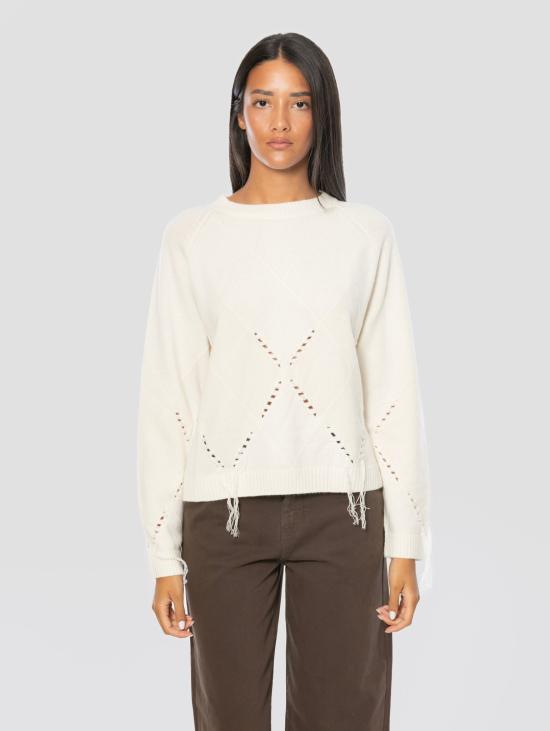 26FW 핑코 스웨터 Maglione con Dettagli Traforati 베이지