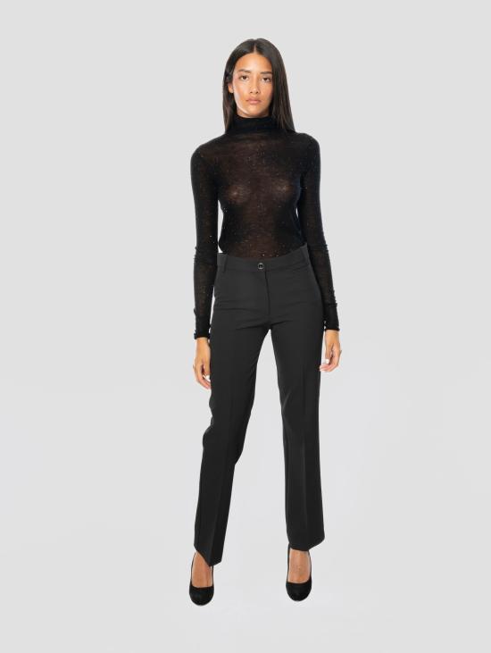 26FW 핑코 수트 팬츠 크레페 네로의 Pantaloni Gamba Dritti - PINKO