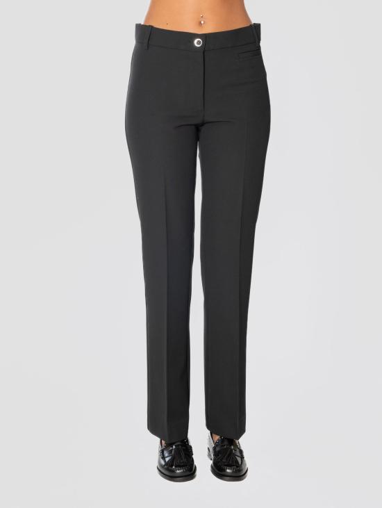 26FW 핑코 수트 팬츠 크레페 네로의 Pantaloni Gamba Dritti