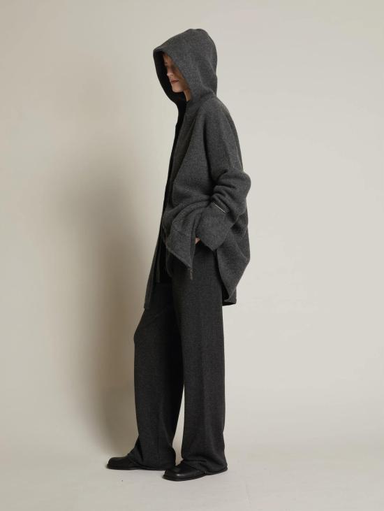 26FW 막스마라 수트 팬츠 Maglia di Misto 캐시미어 진회색 소재의 Pantaloni - MAX MARA