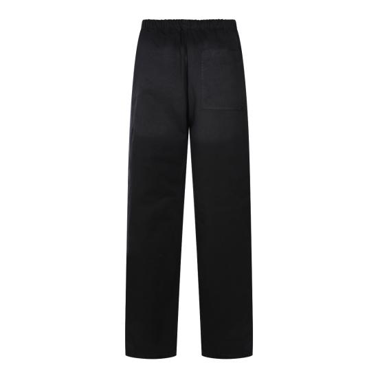 26FW 아크네 스튜디오 워싱 코튼 트라우저 팬츠 BK0778 900 BLACK - ACNE STUDIOS