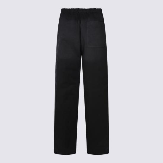 26FW 아크네 스튜디오 워싱 코튼 트라우저 팬츠 BK0778 900 BLACK - ACNE STUDIOS