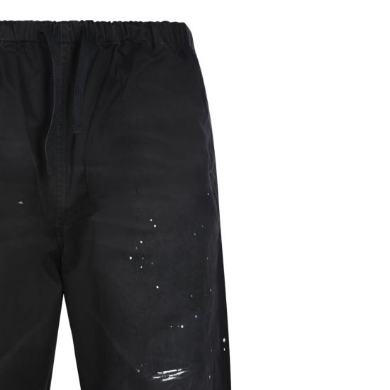 26FW 아크네 스튜디오 워싱 코튼 트라우저 팬츠 BK0778 900 BLACK - ACNE STUDIOS
