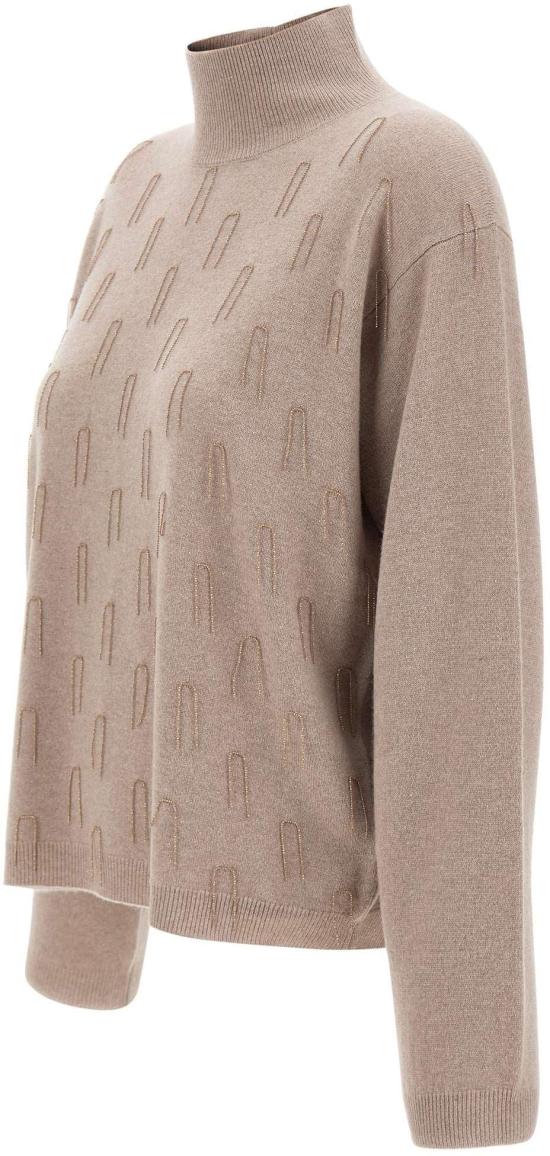 26FW 파비아나 필리피 터틀넥 548295 BEIGE - FABIANA FILIPPI
