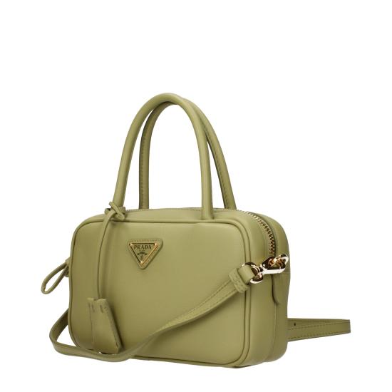26SS 프라다 레더 탑 핸들백 1BB1522CYSVOOOF0362 - PRADA