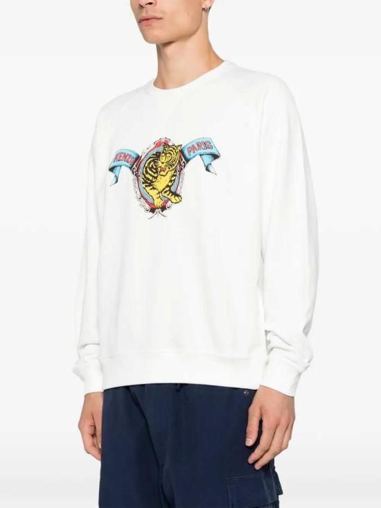 26FW 겐조 긴팔 티셔츠 FG65SW1544MQ 02 BLANC CASSE - KENZO