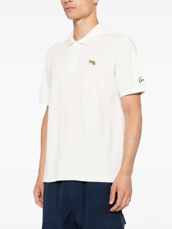 26FW 겐조 폴로 티셔츠 FG65PO1594PU 02 BLANC CASSE - KENZO