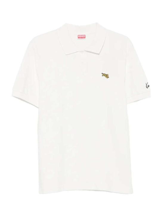 26FW 겐조 폴로 티셔츠 FG65PO1594PU 02 BLANC CASSE