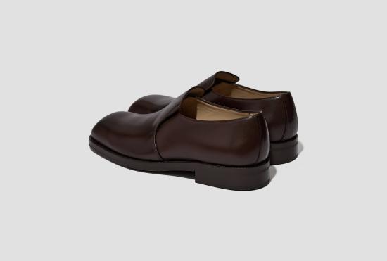 26FW 르메르 로퍼 정장용 로퍼 - 광택 있는 식물성 태닝 가죽 FO0296 LL0106 다크 브라운 - LEMAIRE