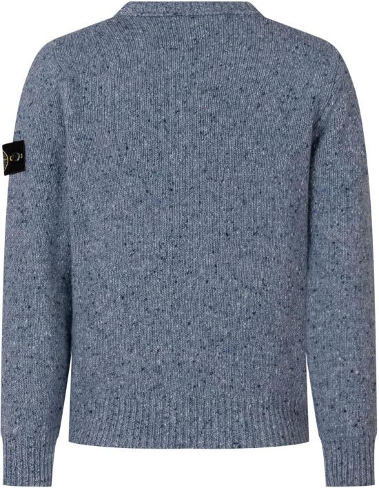 26FW [키즈] 스톤 아일랜드 캐시미어 니트 L2S165100005S0M19V004B BLUE - STONE ISLAND