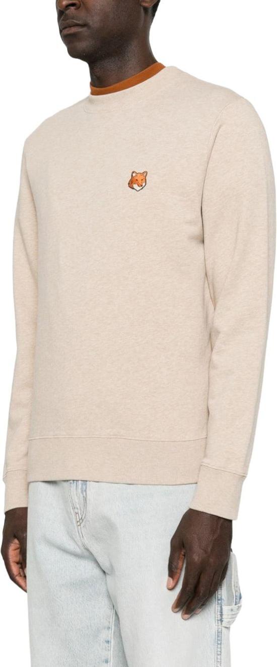 26FW 메종키츠네 폭스 헤드 레귤러 폴로 티셔츠 PM00303KM03400604 BEIGE - MAISON KITSUNE