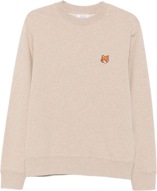 26FW 메종키츠네 폭스 헤드 레귤러 폴로 티셔츠 PM00303KM03400604 BEIGE