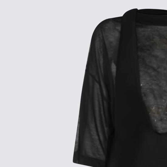 26FW 발렌시아가 하이브리드 미니 드레스 A0028K TUT221000 BLACK - BALENCIAGA
