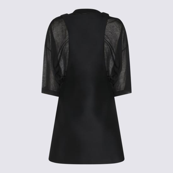26FW 발렌시아가 하이브리드 미니 드레스 A0028K TUT221000 BLACK - BALENCIAGA