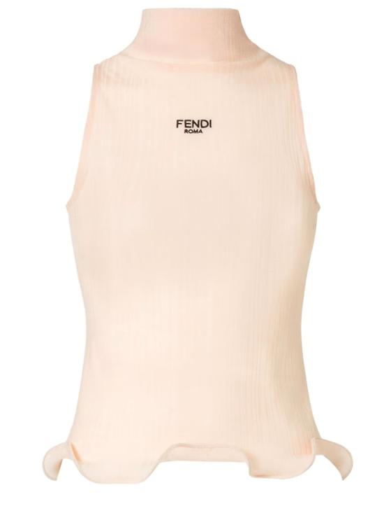  펜디 민소매 티셔츠 FS9740 AVFEF1T6T Pink