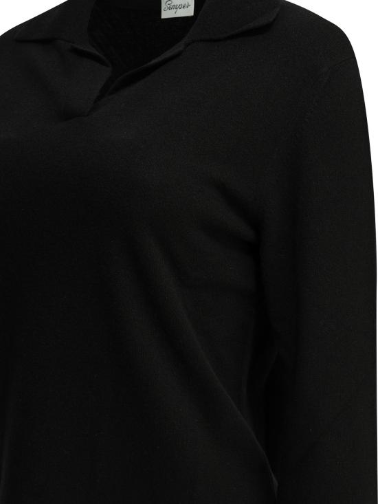 26FW 셈퍼 스웨터 WMNPOLOCASHNERO BLACK - SEMPER