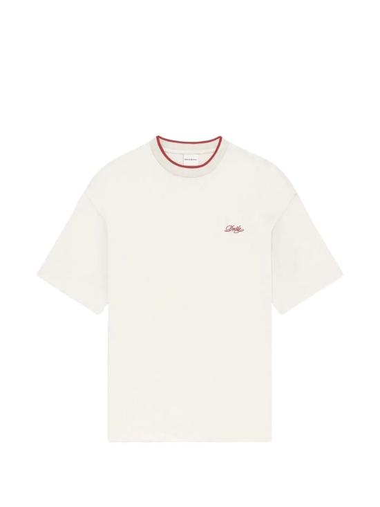 26FW 드롤드무슈 반팔 티셔츠 K TS318 CO248 OW OW OFF WHITE
