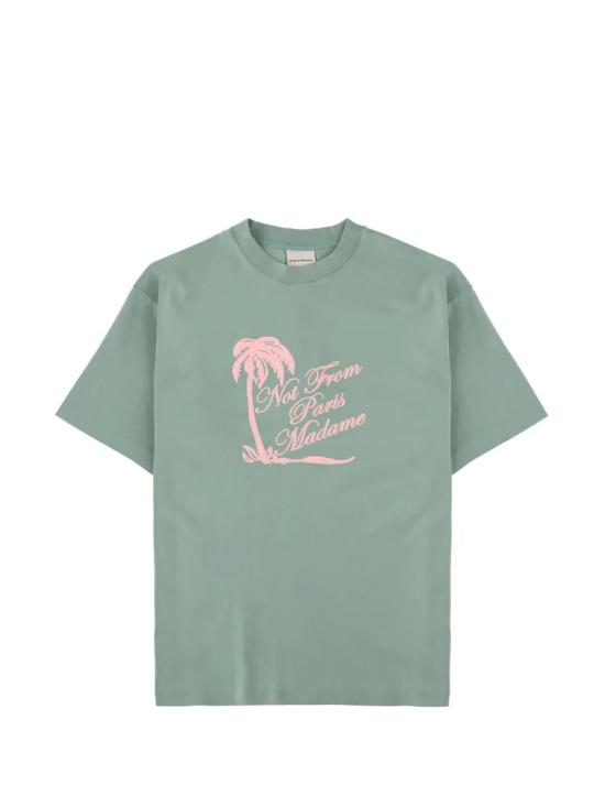 26FW 드롤드무슈 반팔 티셔츠 K TS297 CO002 WG WG WATER GREEN
