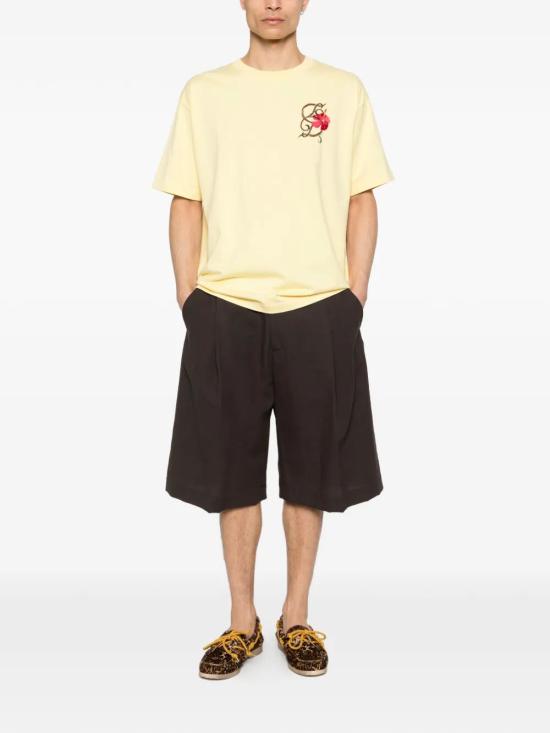 26FW 드롤드무슈 반팔 티셔츠 K TS316 CO248 LYL LYL LIGHT YELLOW - DROLE DE MONSIEUR