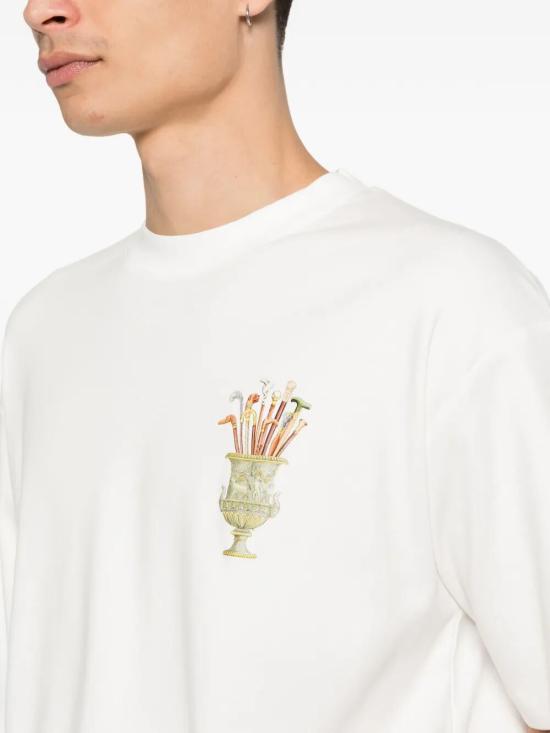 26FW 드롤드무슈 반팔 티셔츠 K TS313 CO002 OW OW OFF WHITE - DROLE DE MONSIEUR