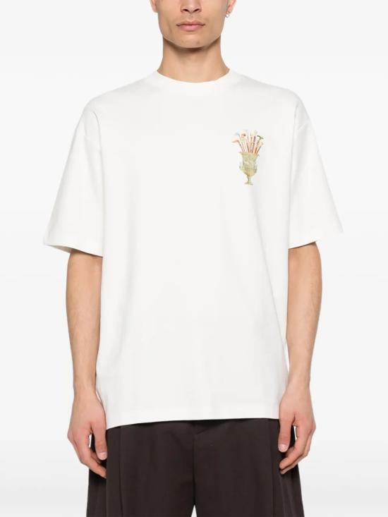 26FW 드롤드무슈 반팔 티셔츠 K TS313 CO002 OW OW OFF WHITE - DROLE DE MONSIEUR
