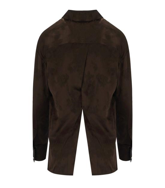 26SS 가니 셔츠 A1040264 ZWX 34 Brown - GANNI