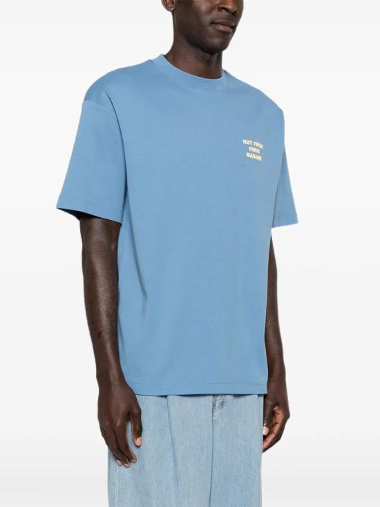 26FW 드롤드무슈 반팔 티셔츠 K TS203 CO002 ATBL ATBL ATLANTIC BLUE - DROLE DE MONSIEUR