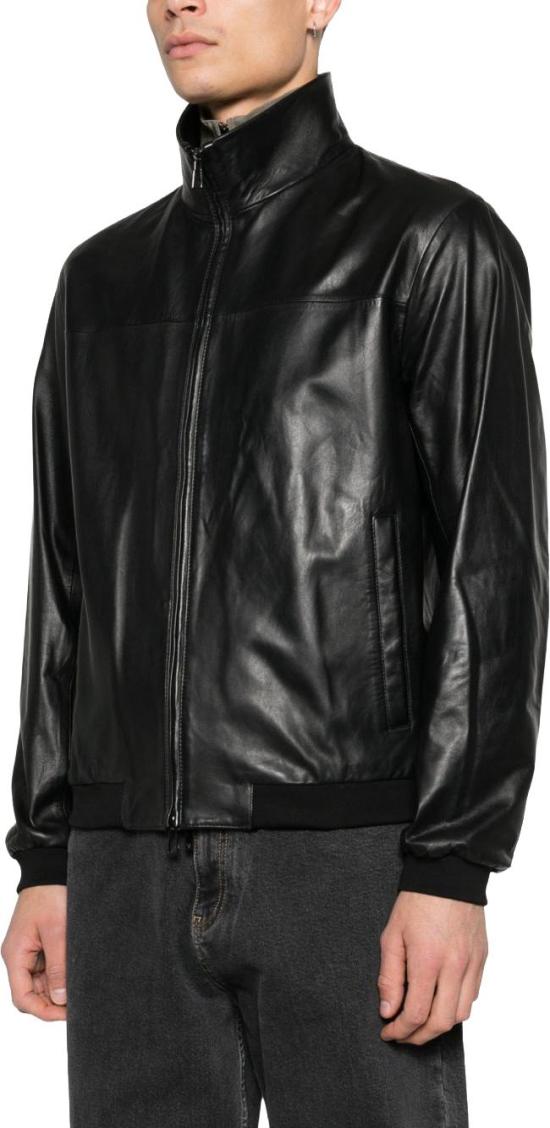 26FW 엠포리오 아르마니 봄버 자켓 EM005323AF24371UC001 BLACK - EMPORIO ARMANI