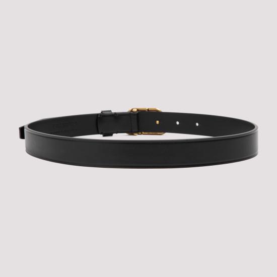 26FW 발렌시아가 BB 씬 레더 벨트 581690 1CH04 1000 BLACK - BALENCIAGA