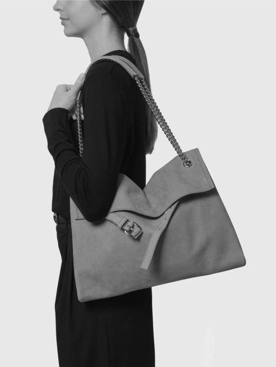 26FW 오르치아니 숄더백 Nabuck Martellato Venus Midi Testa di Moro의 보르사 - ORCIANI