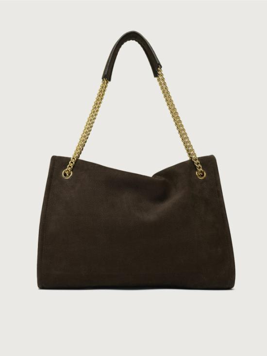 26FW 오르치아니 숄더백 Nabuck Martellato Venus Midi Testa di Moro의 보르사 - ORCIANI