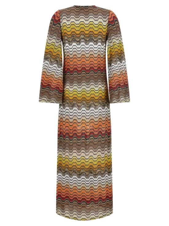  미소니 롱 원피스 미쏘니 비스코스 캐주얼 드레스 멀티컬러 - MISSONI