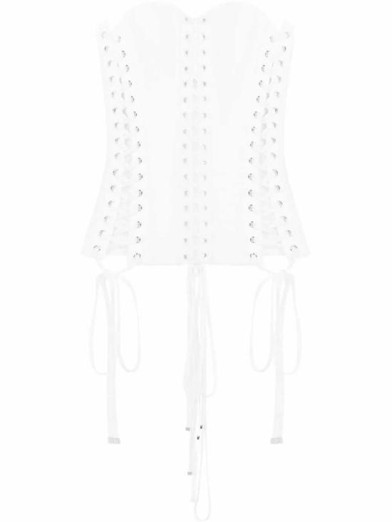 26SS 돌체앤가바나 탑 F751BTFUFLH W0800 BIANCO OTTICO