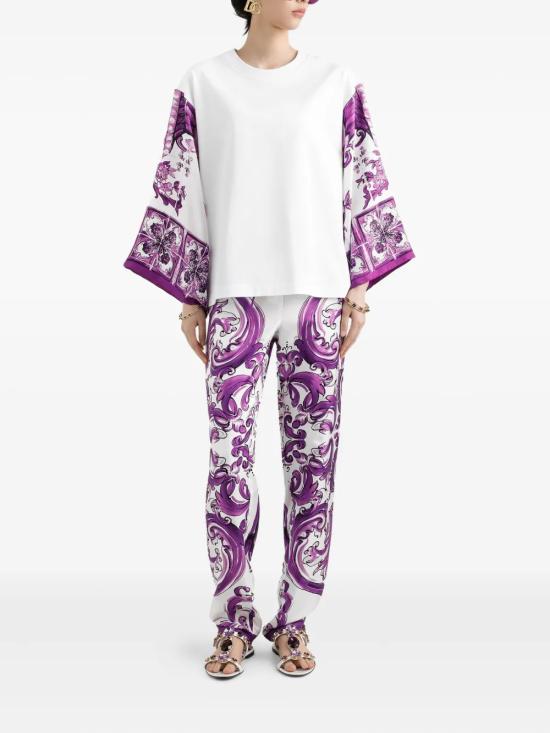 26SS 돌체앤가바나 탑 F8V77ZGDDCC W0800 BIANCO OTTICO - DOLCE & GABBANA
